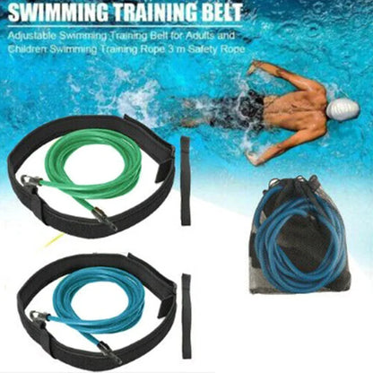 Rubber for training in the pool