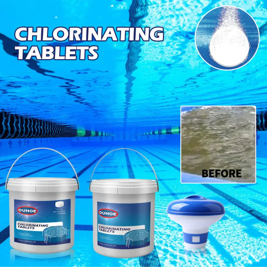 Tablets for disinfecting and cleaning pools